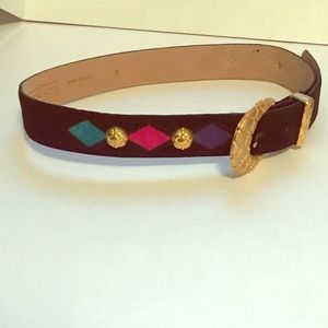 Vintage women’s belt Doncaster 1990s black Velvet